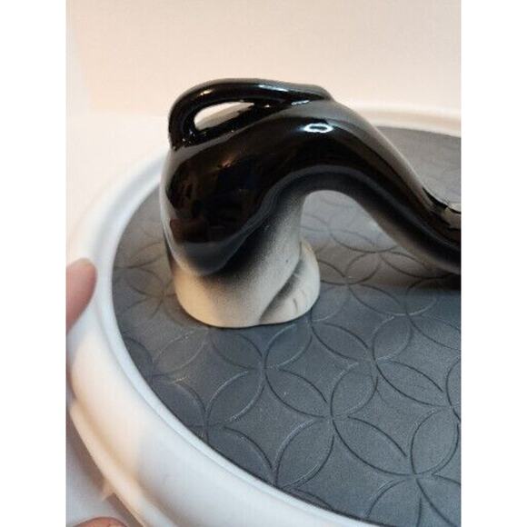 VTG Dan Brechner & Co Slinky Cat Pepper Shaker Ceramic 7.5 Inches Replacement - Picture 3 of 7